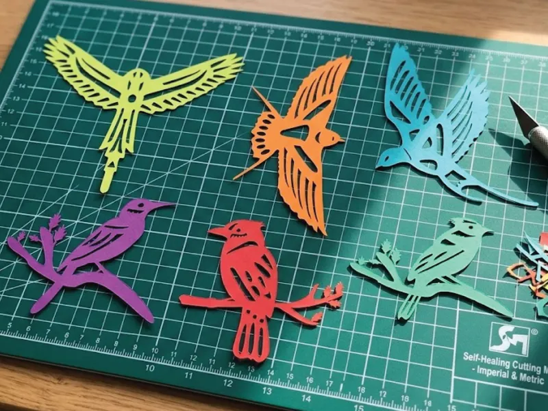 6 Bird Paper Cutting Collection
