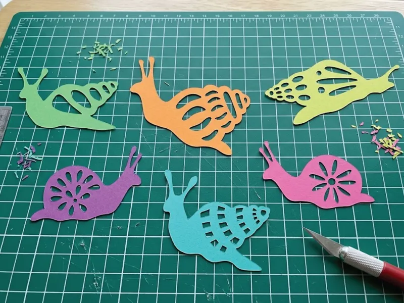 6 Snail Paper Cutting Collection