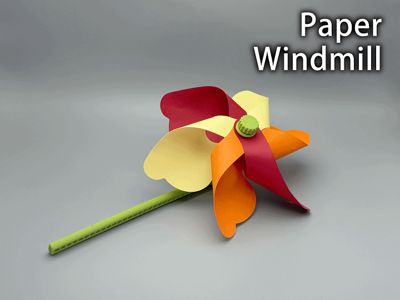 Paper Pinwheel (Die-cut + Printed Parts)