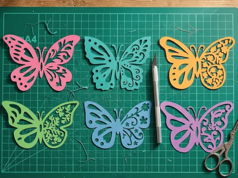 6 Floral Butterfly Paper Cutting Collection