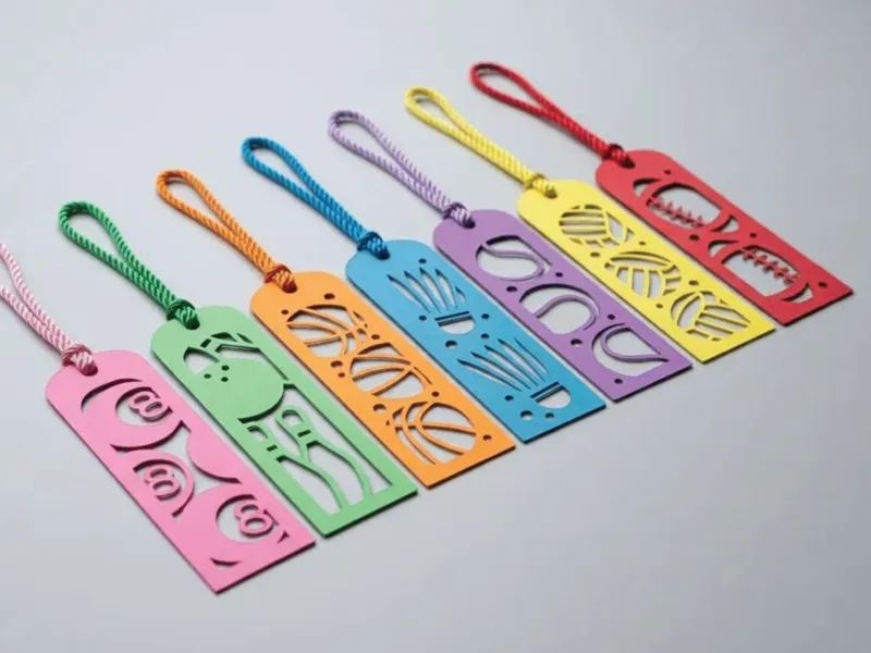 7 Sport Ball Bookmarks Paper Cutting Collection