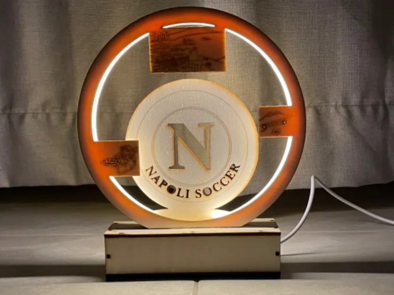 Lampada a strati Napoli Calcio