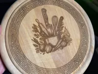 Kitchen round laser design