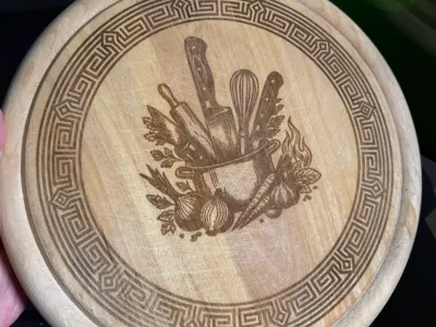 Kitchen Laser Design for Cutting Board