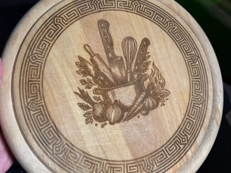 Kitchen Laser Design for Cutting Board