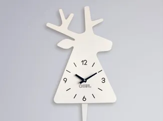 Laser Cut Nordic Deer Wall Clock Modern Design