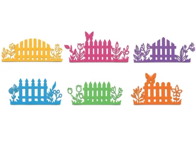 6 Floral Fence Paper Cutting Collection