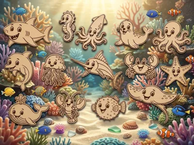 Creature Marine - Animali Oceanici Kawaii