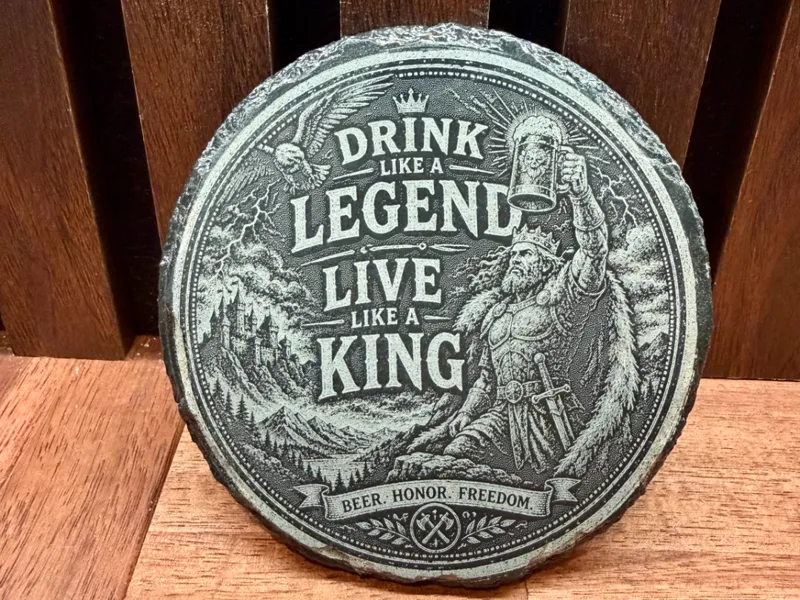 Drink Like a Legend Coaster Design