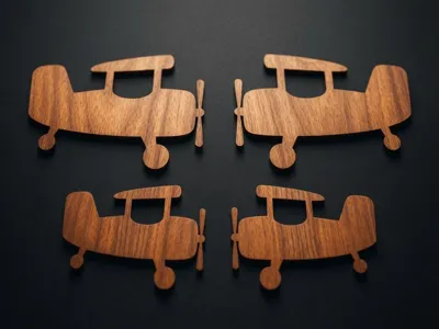 Airplane Laser cut decor