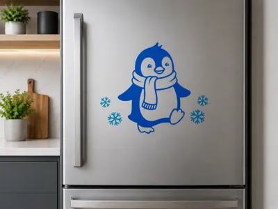 Frosty Friend Penguin Decal