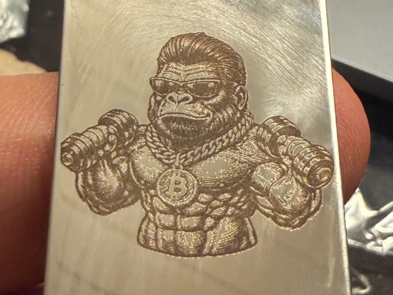 Gigachad Gorilla Engraving