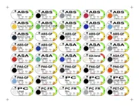 ABS - Print Then Cut on Bambu Printable Vinyl Stickers.