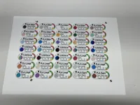 PLA Silt - Multicolor- Marble Translucent Bambu Sticker