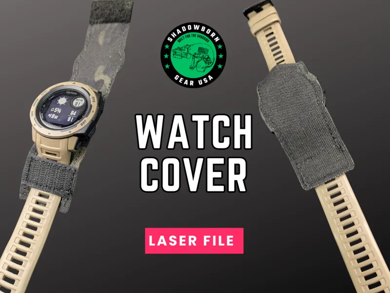 Laser Cut Watch Cover for Garmin Instinct Tactical