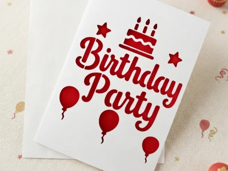 Happy Birthday Cutout Card Greeting card v23