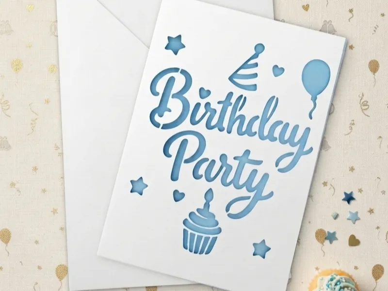 Happy Birthday Cutout Card Greeting card v24