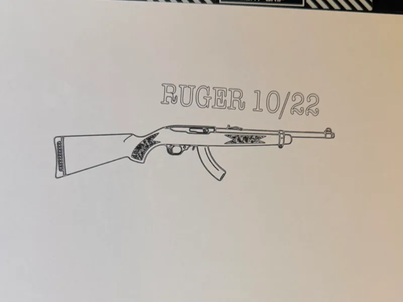 Ruger 10/22 Outline Drawing