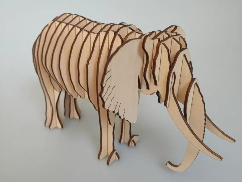 3D拼插大象