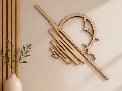 Moon laser cut decoration