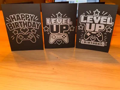 Gaming Birthday Cards Bundle 