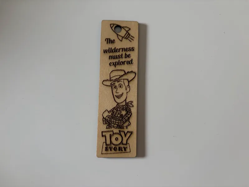 Toy Story Woody Wooden Bookmark