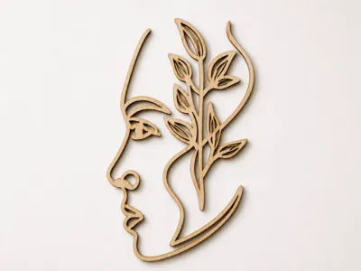 Woman Face Decoration home wall decor