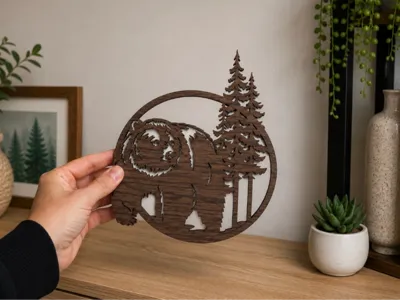 Bear Forest Wall Art