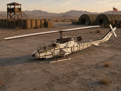Bell AH-1S Cobra 3D Puzzle