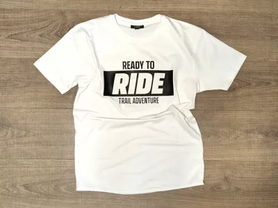 T-shirt print – Ready to / Ride / Trail Adventure