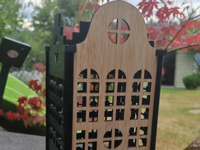 Woodcut Walls for Modular Lantern