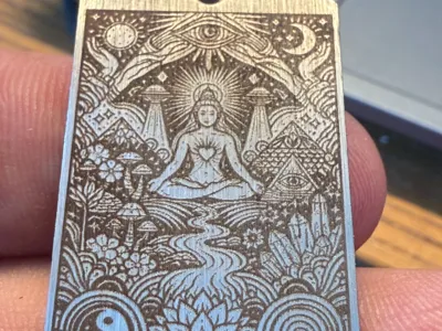 Psychedelic Steel Engraving