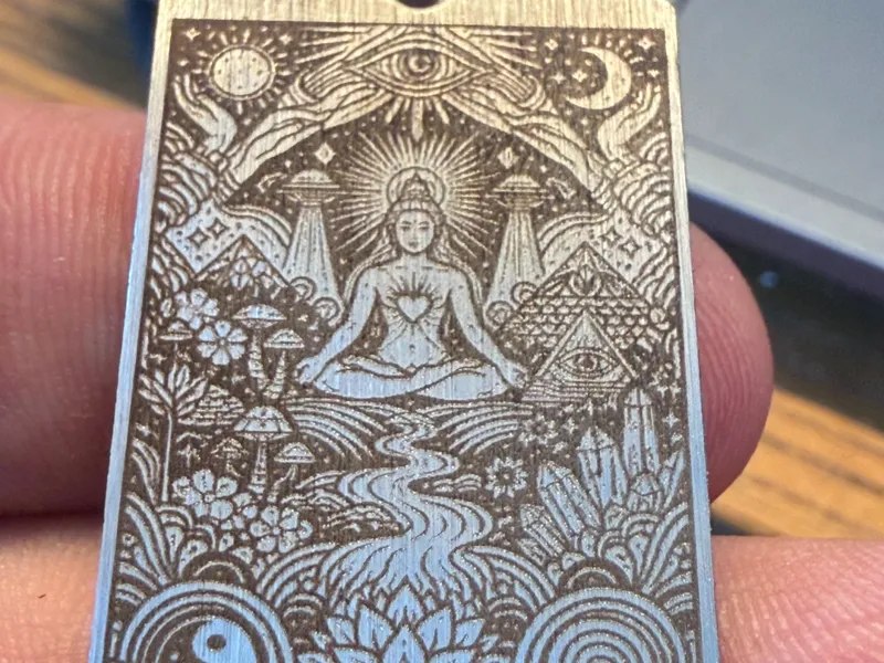 Psychedelic Steel Engraving