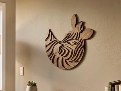 Laser cut horse home decor