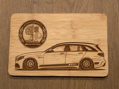 Mercedes AMG C63 Estate Laser Engraving 