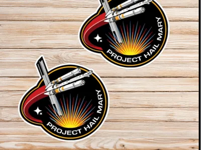 Hail Mary Project Logo Stickers