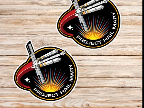 Hail Mary Project Logo Stickers
