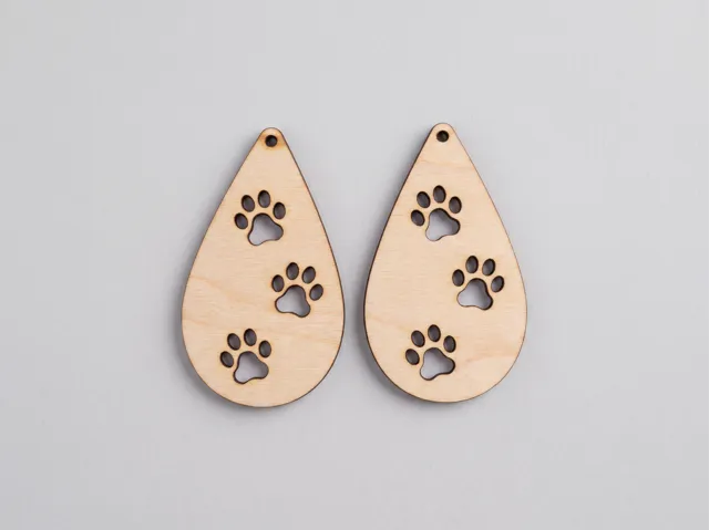 Paw Print Earrings