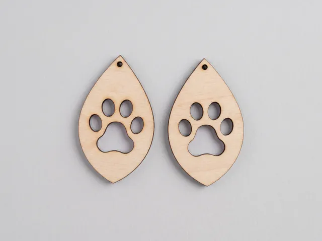 Paw Print Earrings