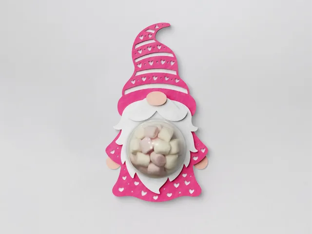 Valentine Gnome Candy Holder