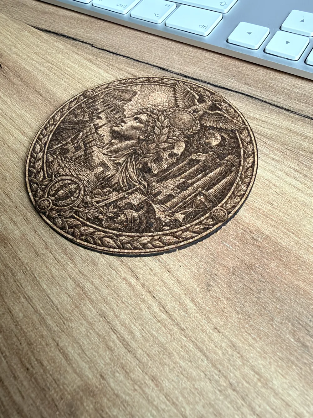 Roman Empire Coaster – SPQR - Free 3D Print Model - MakerWorld