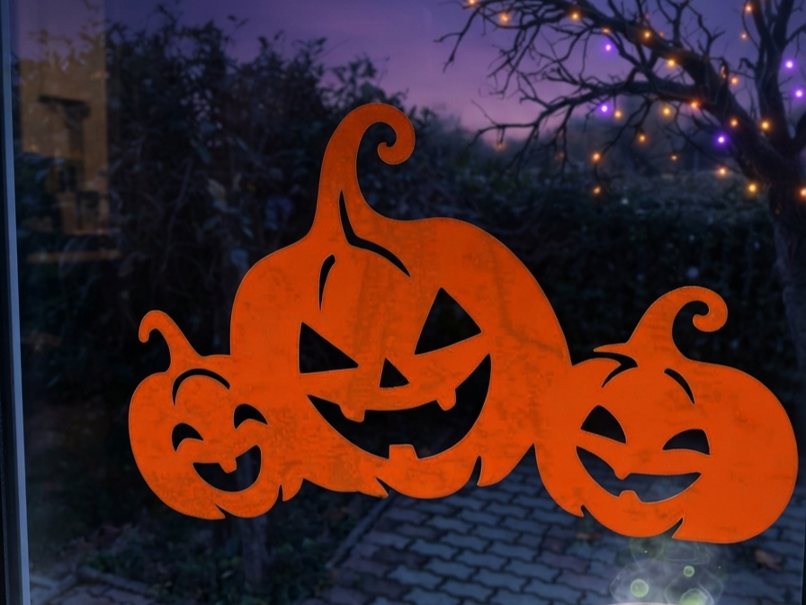 Pumpkin Halloween sticker V1 3D model