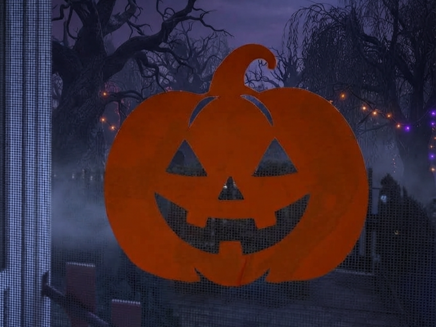 Pumpkin Halloween sticker V2 3D model