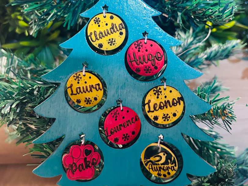 Árvore de Natal Personalizável|Christmas Name Tree 3D model