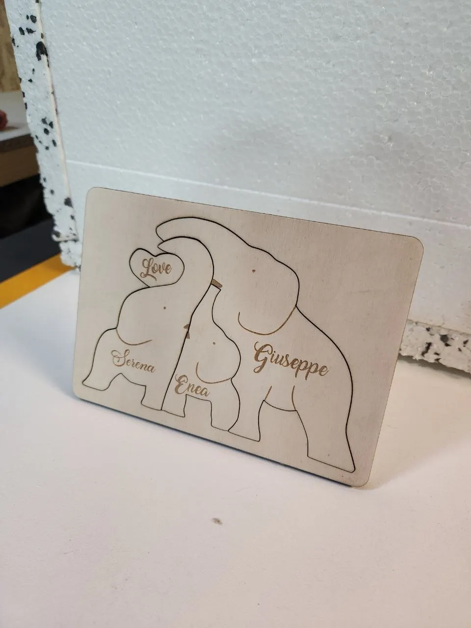 Customizable Elephant Family Frame Picture - Free 3D Print Model ...