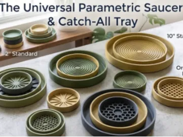 The Universal Parametric Saucer & Catch-All Tray