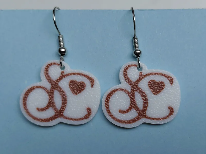 Sabrina Carpenter logo earrings / keychain