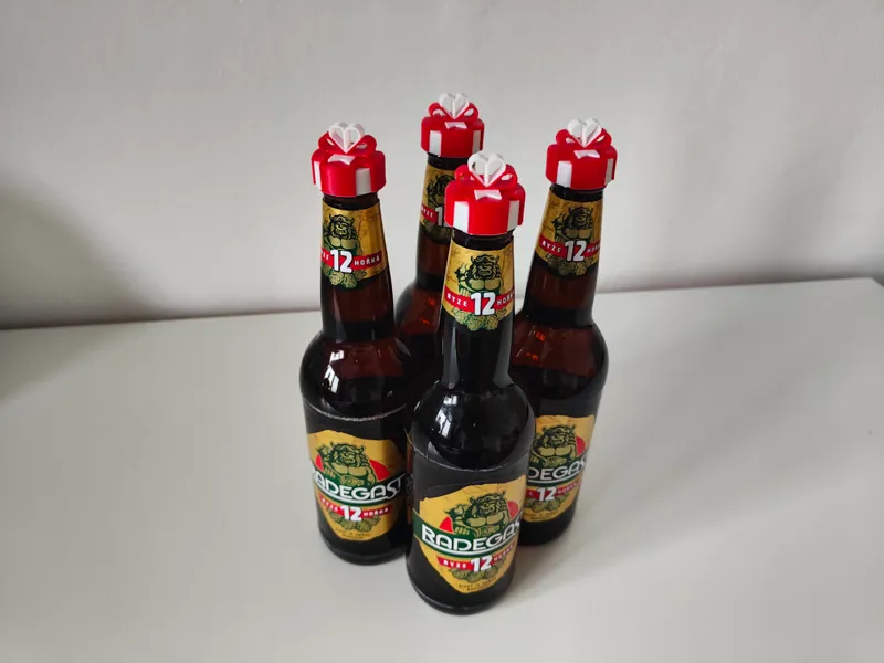 Beer cap present