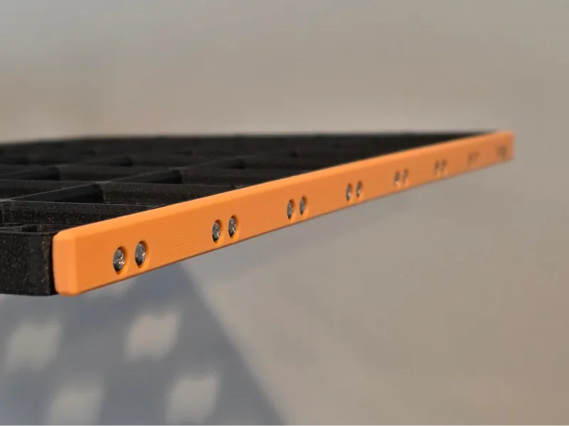 Parametric Side Rail - Gridfinity Heavy Baseplates