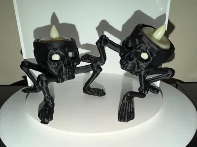 Tea Light Skulls